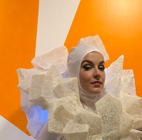 #ericagrayartist #wearableartist #wearableart #fashionartist #fashiondesigner #designerfashion #fashionmask #sartorialfashtech #sartorial2018 #maskdesigner #wearables #fashiontech #3dfashion #3dfashiondesign #wearablesculpture #vividsydney	