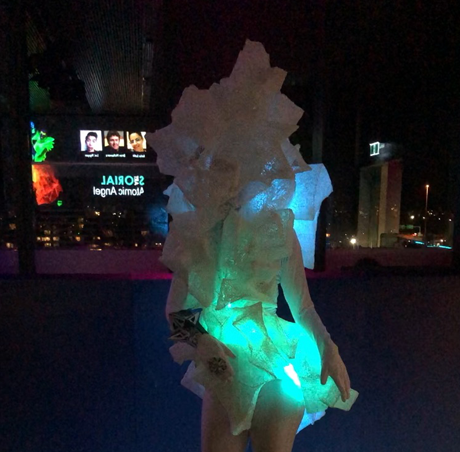 #ericagrayartist #wearableartist #wearableart #fashionartist #fashiondesigner #designerfashion #fashionmask #sartorialfashtech #sartorial2018 #maskdesigner #wearables #fashiontech #3dfashion #3dfashiondesign #wearablesculpture #vividsydney	